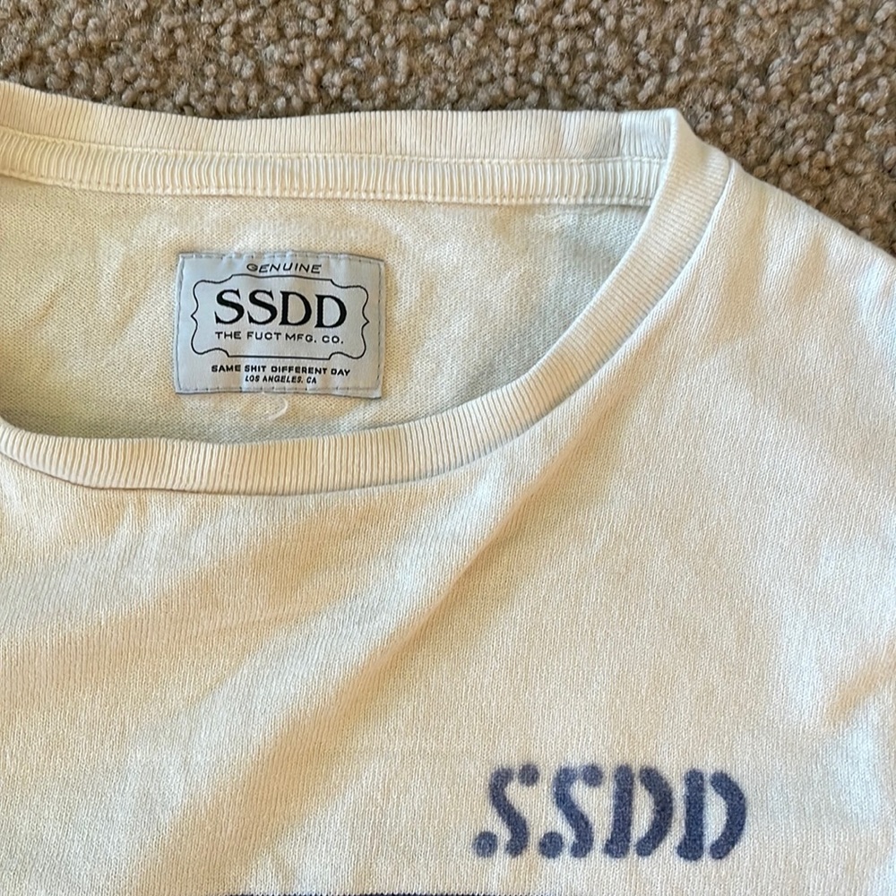 Fuct SSDD striped sweater boatneck size medium Japan - Picture 3 of 5